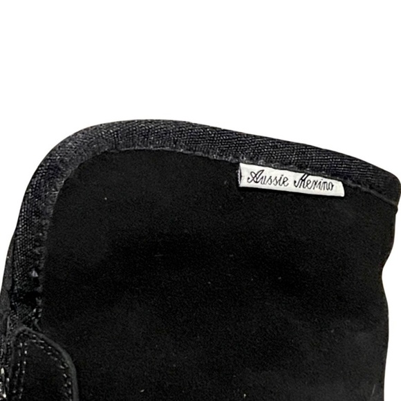 AUSSIE MERINO black suede and merino sherpa wool Amelia winter boots NIB 4, 5, 6 - Picture 8 of 14